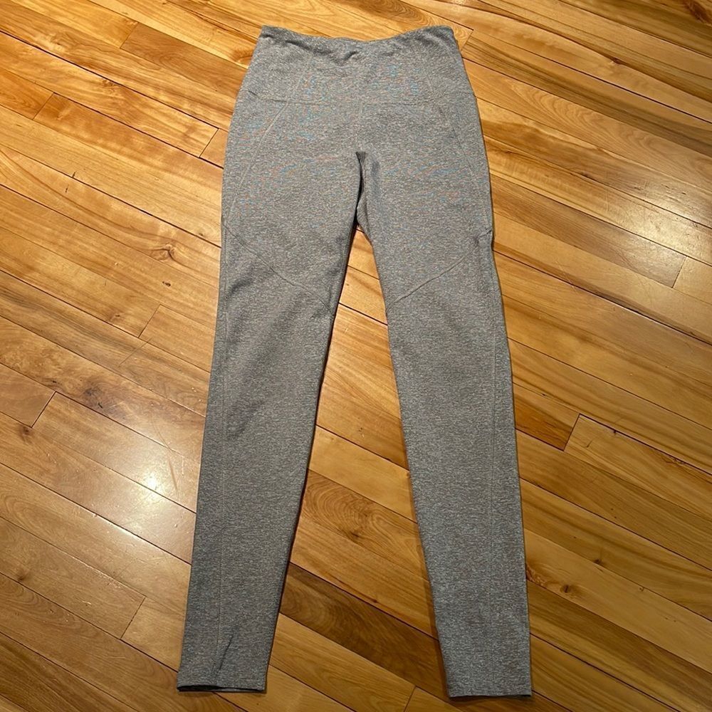 JoyLab marled gray wide waistband leggings. Small.